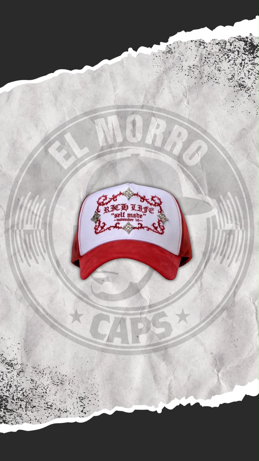 RICH LIFE RED - BARBAS HATS