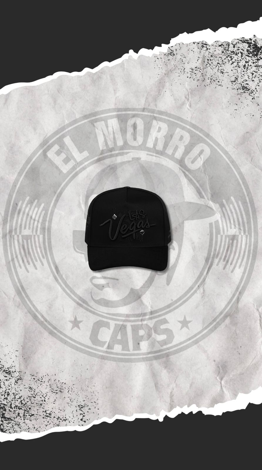 JC HATS - KING CARD XY BLACK